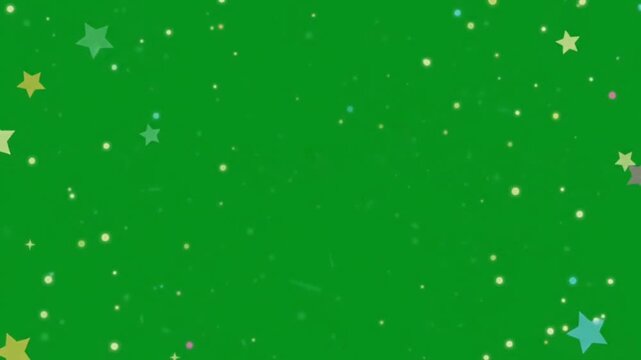 Flat cartoon dizzy stars animation