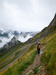 Obraz premium Explore the breathtaking Schafler Ridge in Appenzell Switzerland