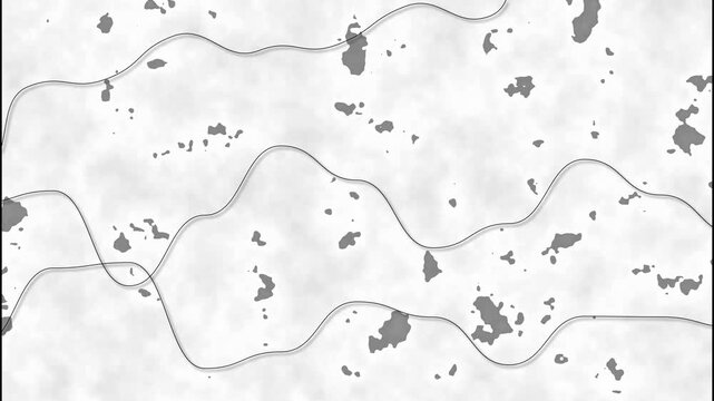 Grayscale texture animation displays organic shapes and wavy lines. Monochrome fluid abstract patterns shift across the grayscale texture. Artistic ambient surface depth defines the grayscale texture.