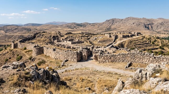 Turkey Hattusa Ancient Capital Panorama