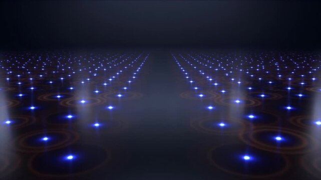 液体オスミウムの深宇宙空間に広がる電磁エネルギーと回折光環の3D背景