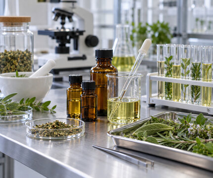 Medicinal plant extraction and botanical research laboratory