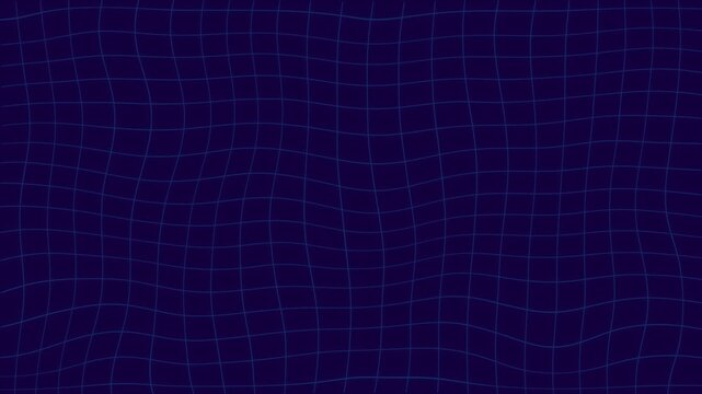 Animated sky wireframe grid on blue background, seamless motion graphic creating a digital lands, 4k flowing perspective lines , technology presentation