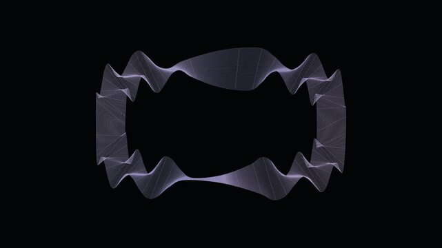 Purple Rectangular Grid Mesh Ripple