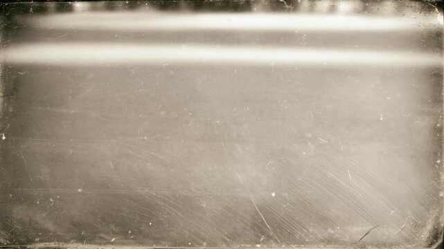 Looping Vintage Film Light Leak Overlay with Grunge Scratches and Old Cinema Texture