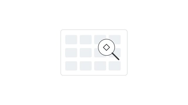 Digital Magnifier Scanning UI Grid Elements