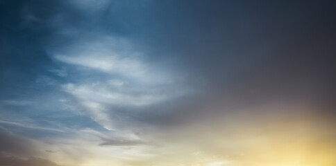 Fototapeta premium sky sun clouds climate light orange