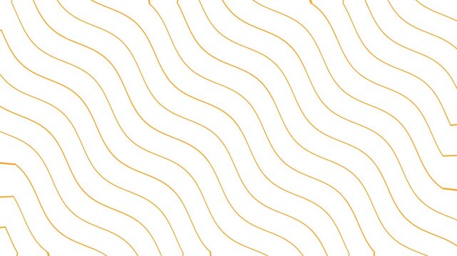 Minimalist Abstract Background with Wavy Diagonal Golden Lines