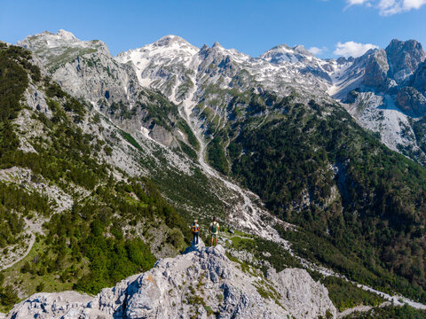 Exploring the majestic peaks of valbone teth in albania