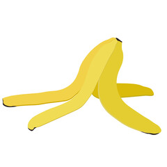 Yellow banana peel  © Thanida