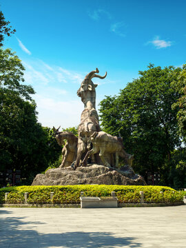 Five Rams Sculpture in Yuexiu Park, Guangzhou, China