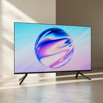 lcd tv with blue screen