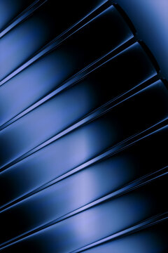 Abstract dark blue glass pane background with reflections