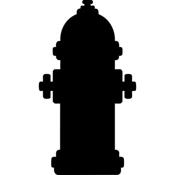 Fire hydrant vector silhouette