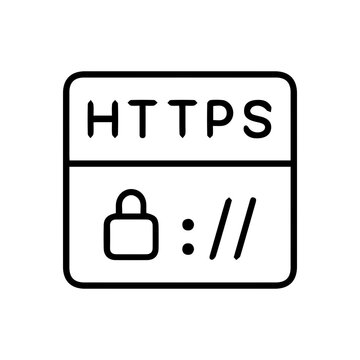 Secure HTTPS protocol icon