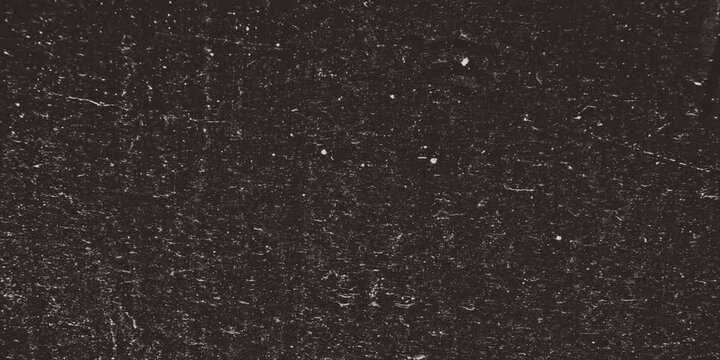 Dark grunge texture overlay video animation with subtle white dust flecks scratch noise flickering over black background distressed vintage film loop for design backdrop