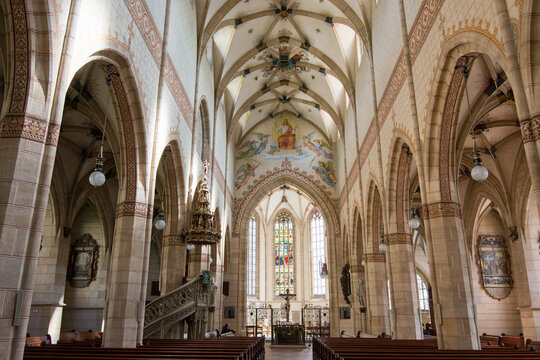 Church of Saint Amandus. Interior of the historic Amanduskirche