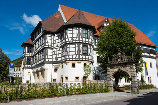 Residenzschloss Urach. Historic half-timbered building