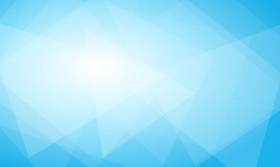 Obraz premium Bright Sky Blue Polygonal Low Poly Geometric Gradient Translucent Vector Abstract Background