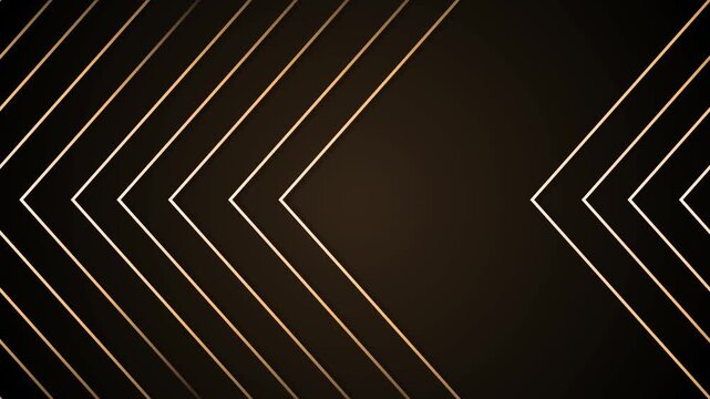 Chevron geometric background animation, Abstract background with chevron lines forming mirrored arrow shapes pointing to center