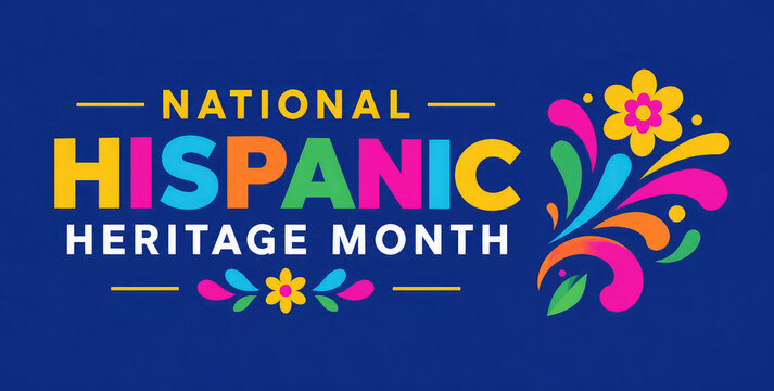 National Hispanic Heritage Month 2026 Celebration Banner,,