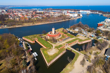 panorama miasta -Twierdza Wisloujscie. Pomorskie © WojciechWojcik