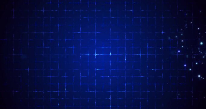 4K Magic Glitter Particle Trail on grid background.Shining Glitter Flicking Trail for Awards,Anniversary,New Year, and Christmas.Glowing wavy glitter trail particle.Glitter Particle Moving On Grid BG