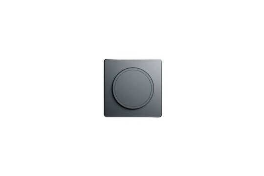Dark Gray Round Wall Switch Button