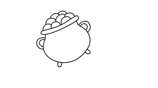 pot of gold illustration St. Patricks day