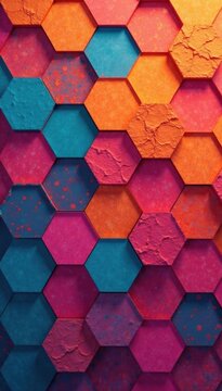 Abstract seamless hexagon pattern, geometric texture , network, element, geometric