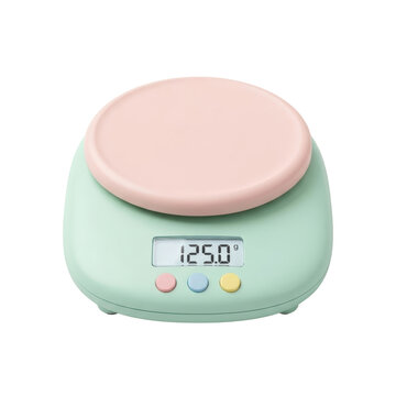 3D Digital Kitchen Scale with Round Platform
