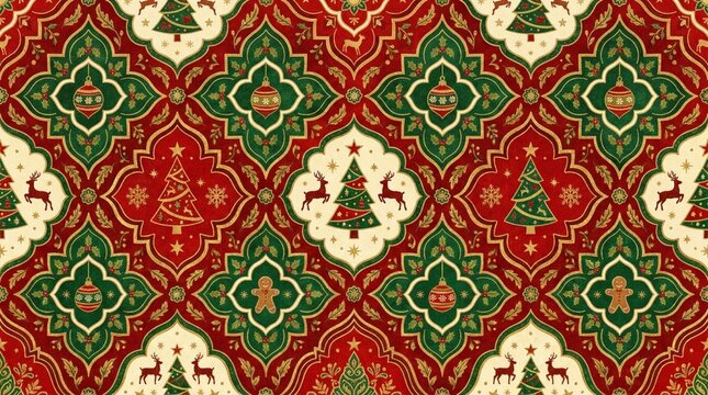 traditional thai style painting Christmas 