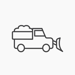 Fototapeta premium Snowplow icon