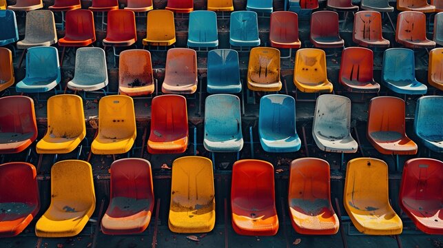empty seats in a stadium