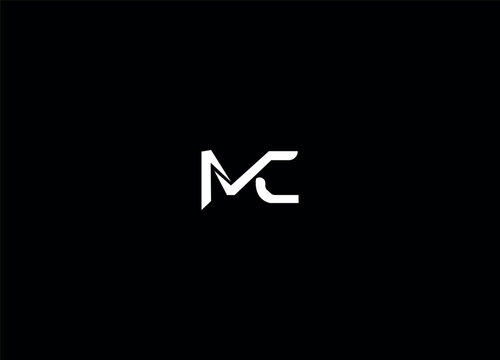 MC initial creative logo design and letter logo 