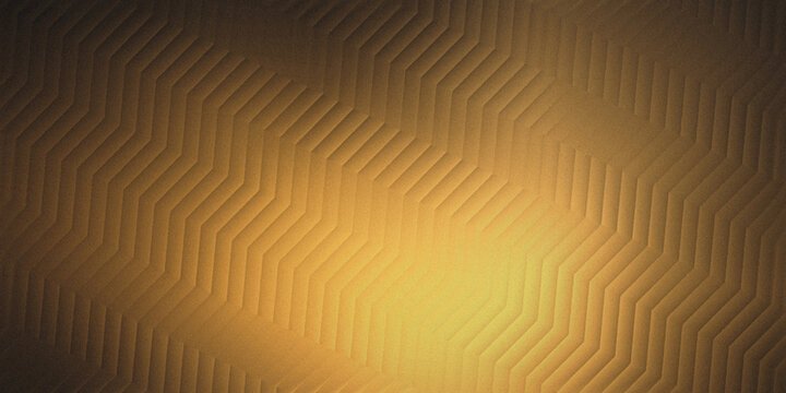 Golden brown abstract chevron background with diagonal steps pattern and warm central spotlight