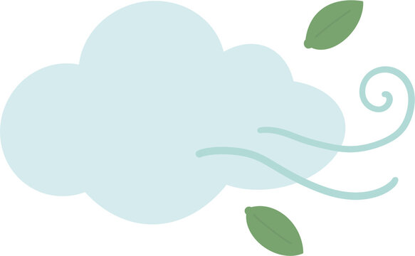 windy cloud illustration