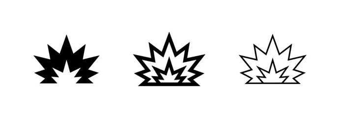 Explosion Comic Style Flash and Burst Icon Set © liubomir118809