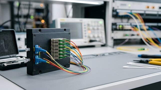 fiber optic wavelength division multiplexer for high capacity data transmission and network infrastructure