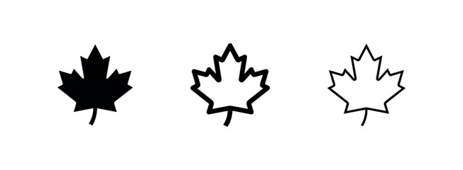 Canadian Maple Leaf Icons © liubomir118809