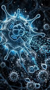 atural Killer (NK) Immune Cell Active Defending Against Pathogen