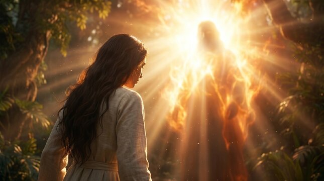 Eve before God after sin