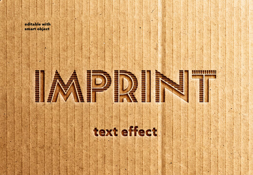 Imprint Text Effect