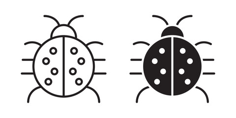 Fototapeta premium Ladybug icon