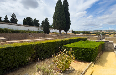 Obraz premium Italica, an ancient Roman city in Hispania; its site is close to the town of Santiponce in the province of Seville, Spain.