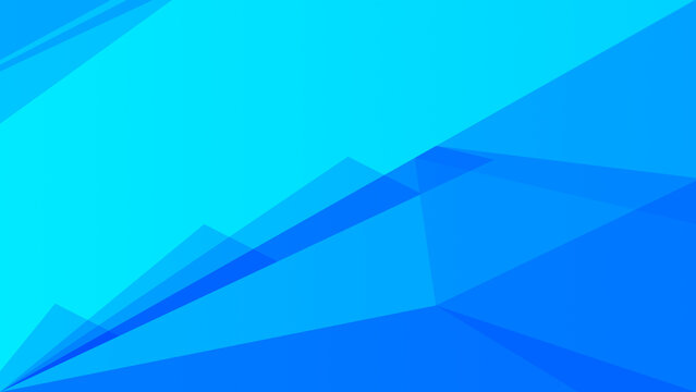 Vibrant blue abstract geometric background with overlapping transparent polygons. abstract blue background
