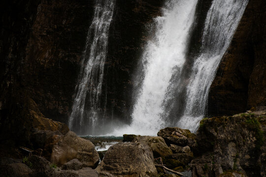 Estrecho waterfall. Ordesa Natural park. Huesca. Spain