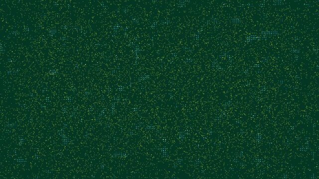 Dot Green Motion Abstract dark green digital dot matrix particles background loop