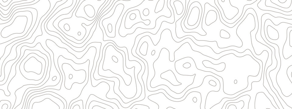  topographic map contour lines pattern with white background for modern design projects and geographic data visualization.