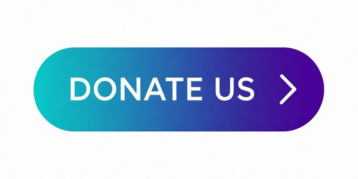 Modern donate button with gradient background and arrow